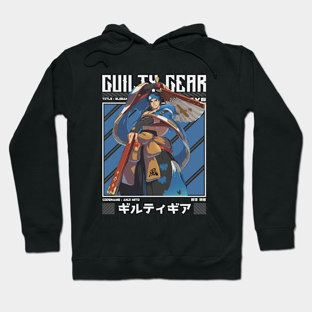 Anji Mito - Guilty Gear Strive Hoodie by Arestration